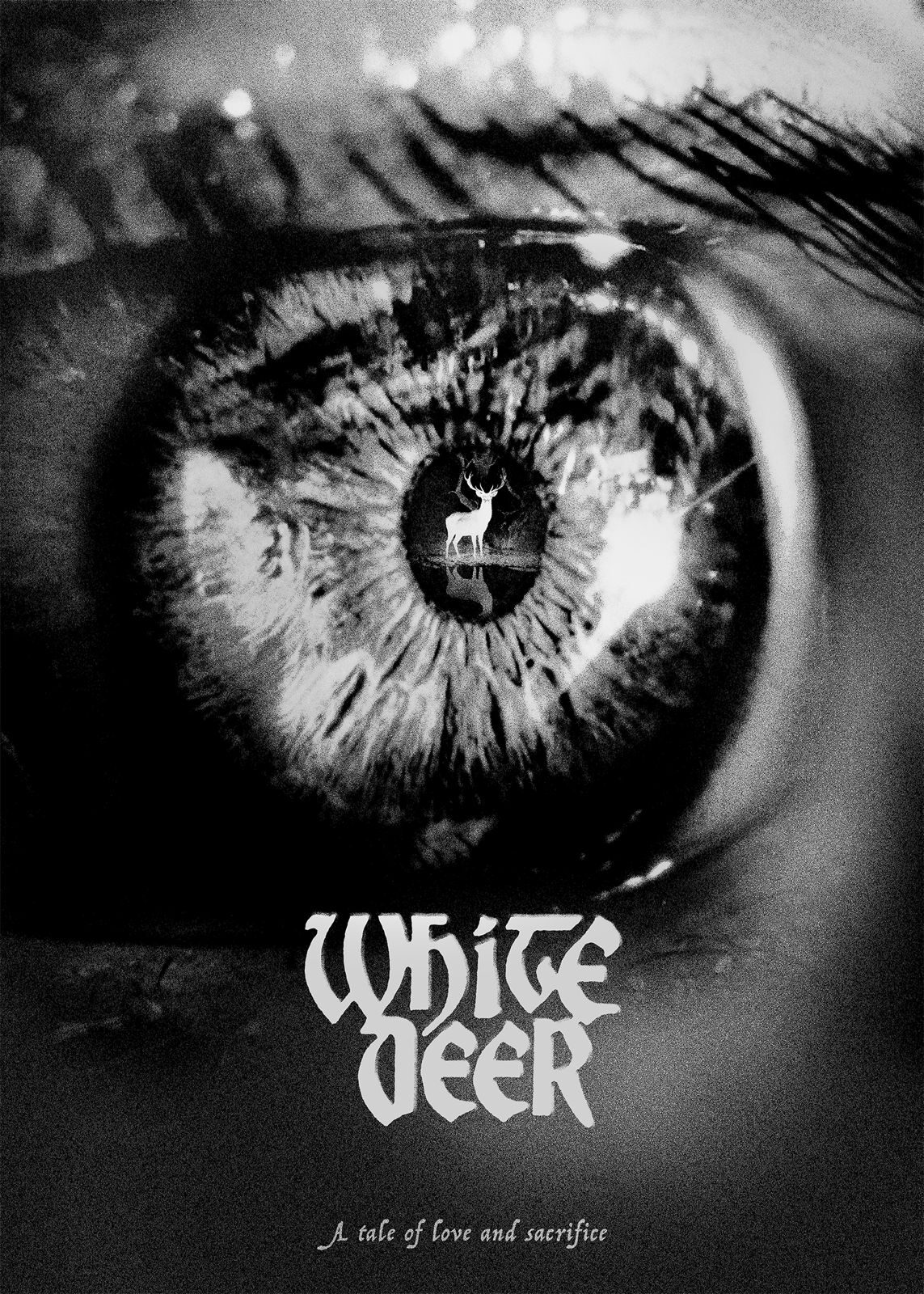White Deer Poster
